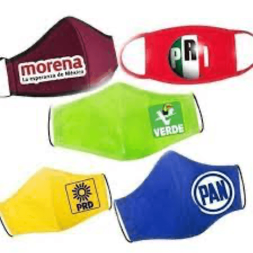 Prohíben usar cubre bocas con logotipos de partidos en el sur del país