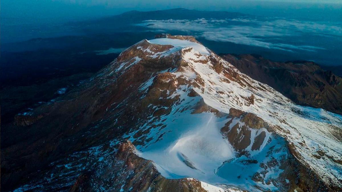 Imágenes y video del glaciar Ayoloco extinto