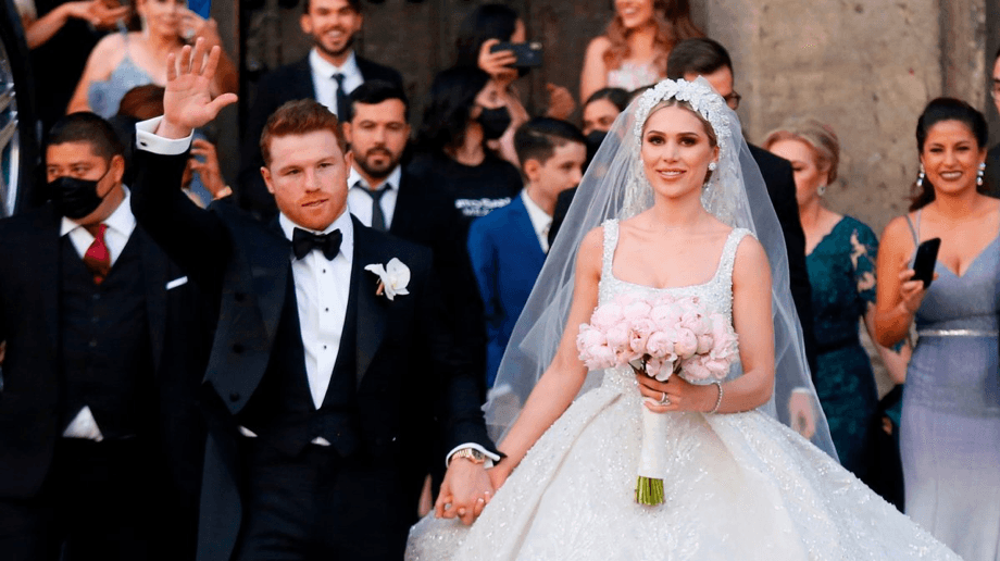 Boda del Año: ‘Canelo’ Álvarez y Fernanda Gómez llegaron al altar en la catedral de Guadalajara