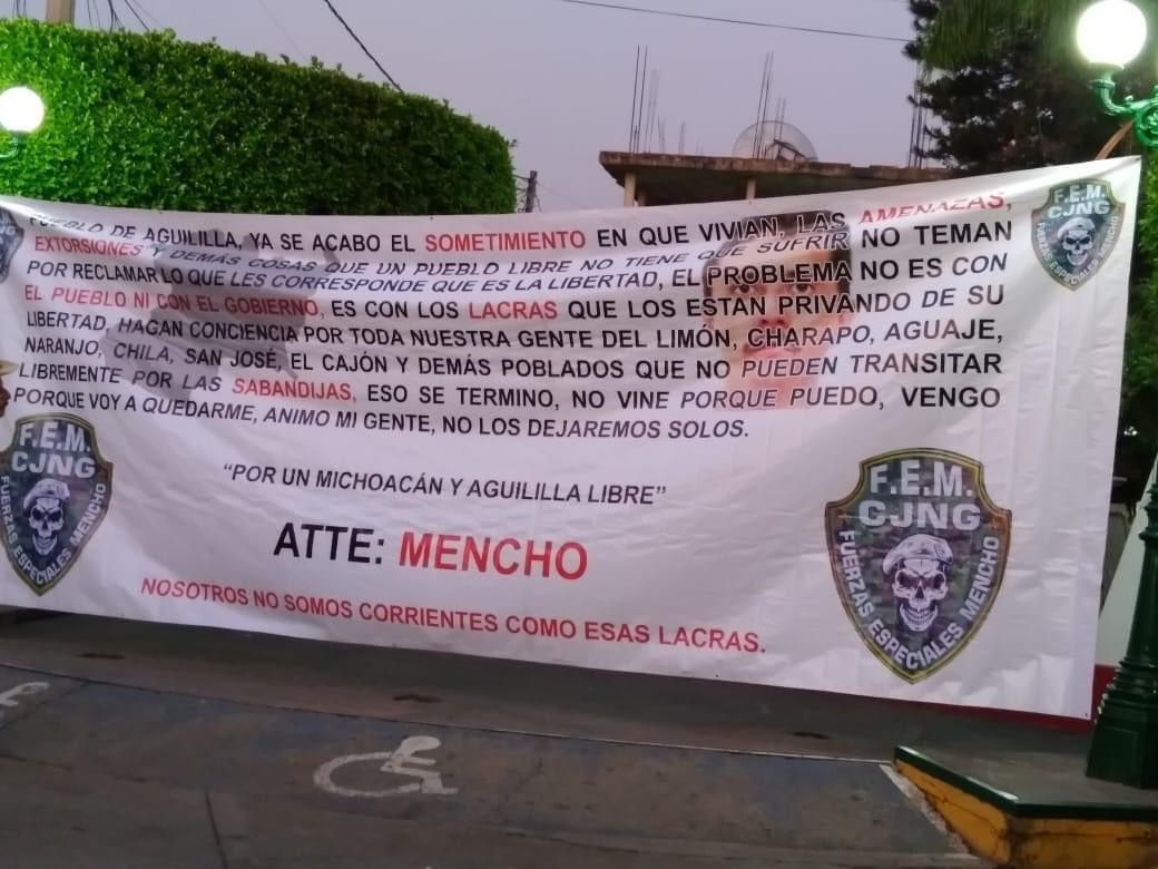 &#8220;El Mencho&#8221;  líder del Cártel de Jalisco Nueva Generación, manda mensaje a habitantes de Michoacán