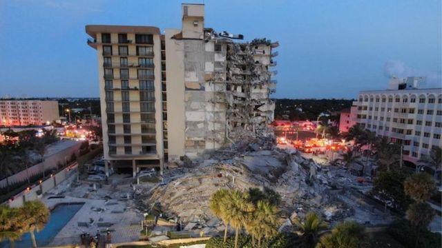 Colapsa edificio de 12 plantas en Miami, registran 18 latinoamericanos desaparecidos