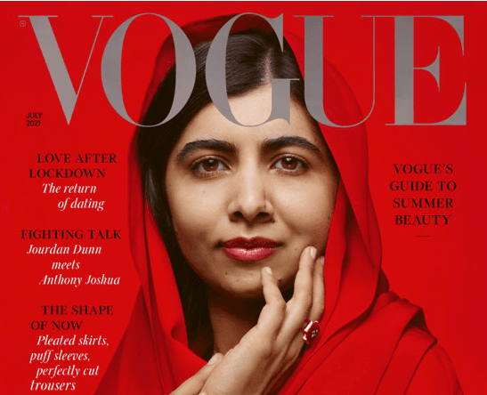 Malala Yousafzai es el nuevo rostro en la portada de julio de la revista Vogue