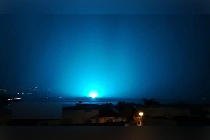Extraña luz ilumina la noche guanajuatense