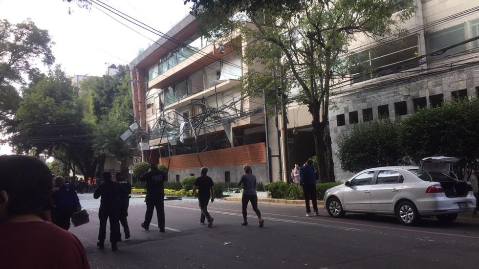 Esta mañana se registró una explosión en un edificio de Coyoacán