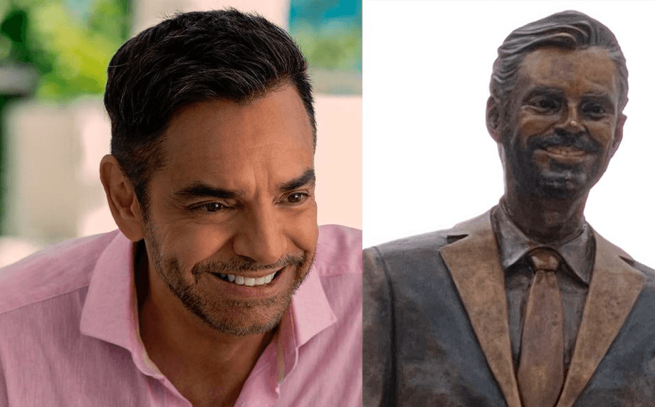 ¡No duró ni una semana! Vandalizan la estatua de Eugenio Derbez en Acapulco