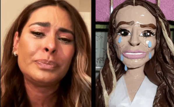 Hacen piñata de Galilea Montijo llorando y se hace viral