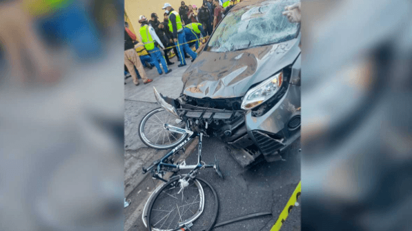 Atropellan a 9 ciclistas y 3 corredores peregrinos en la CDMX