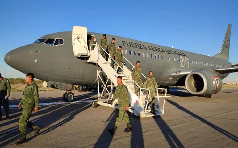 Llegan 350 elementos del ejército a la frontera