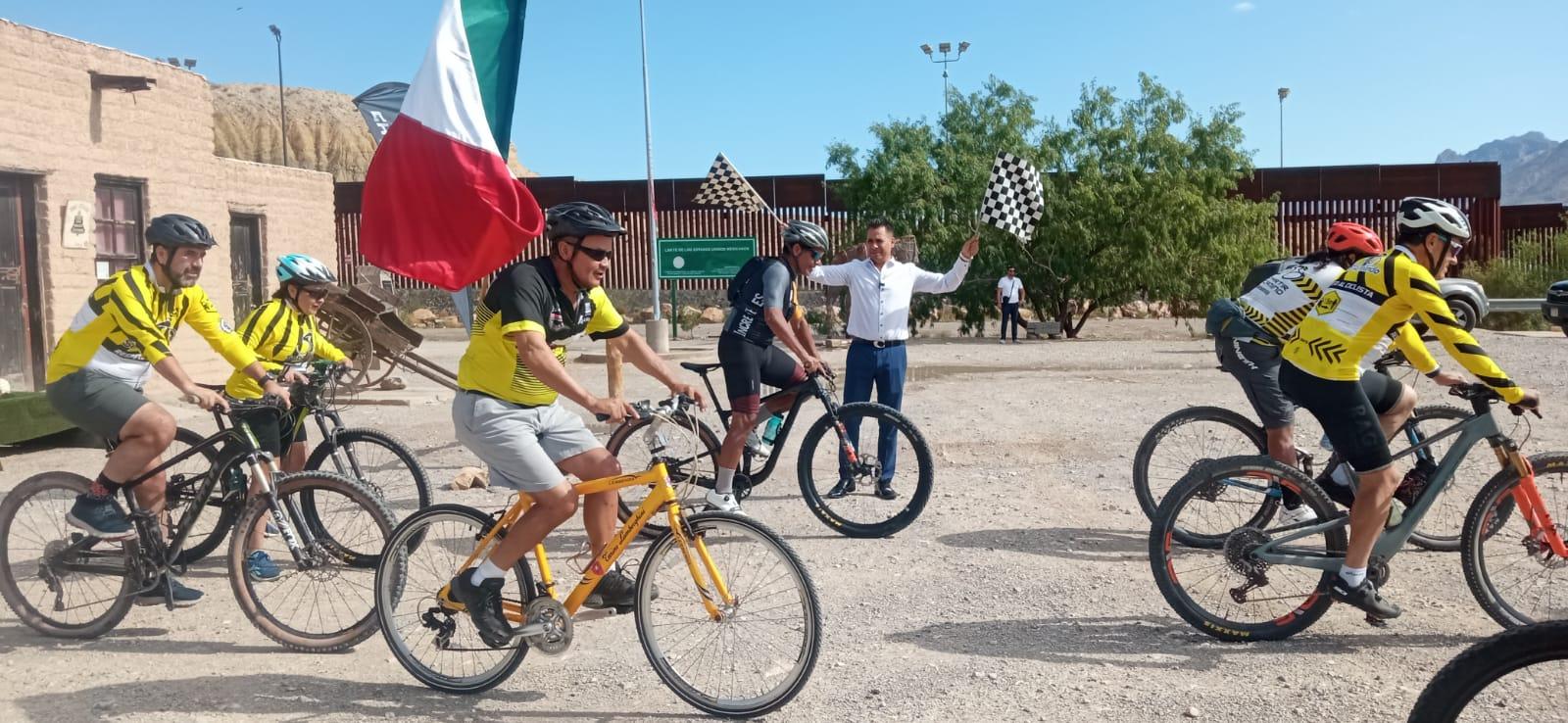Salió de Ciudad Juárez la Cabalgata Ciclista