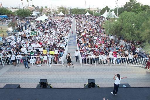 Asisten más de 10 mil simpatizantes de la frontera en evento de Claudia Sheinbaum