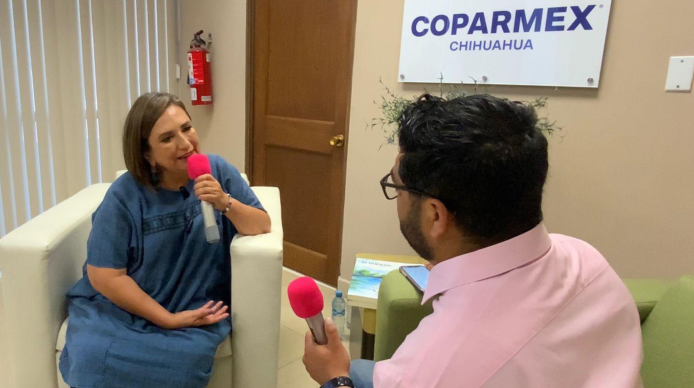 De gira por Chihuahua, Xóchitl Gálvez llama a prevenir y erradicar la violencia contra la mujer
