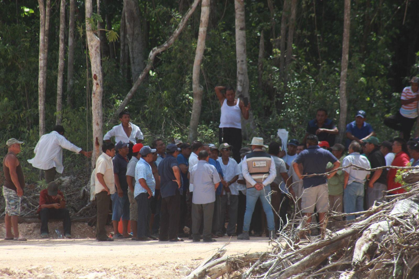 Continúa el bloqueo en Felipe Carrillo Puerto por obras del Tren Maya