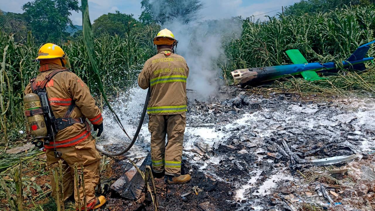 Se desploma helicóptero en Jalisco