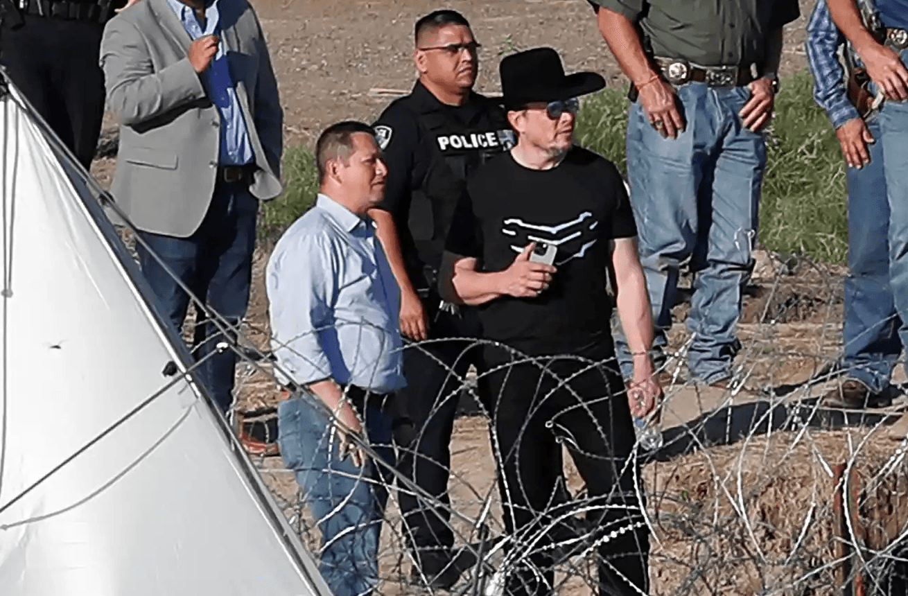Elon Musk visitó la frontera entre Texas y Coahuila 