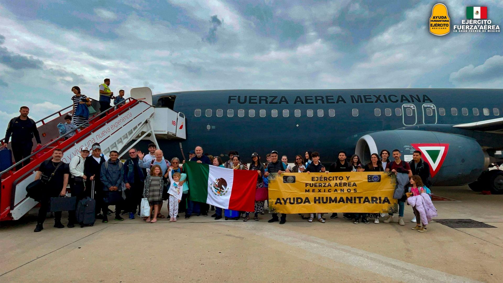Sedena establece puente aéreo de Tel- Aviv a Madrid para mexicanos varados en Israel
