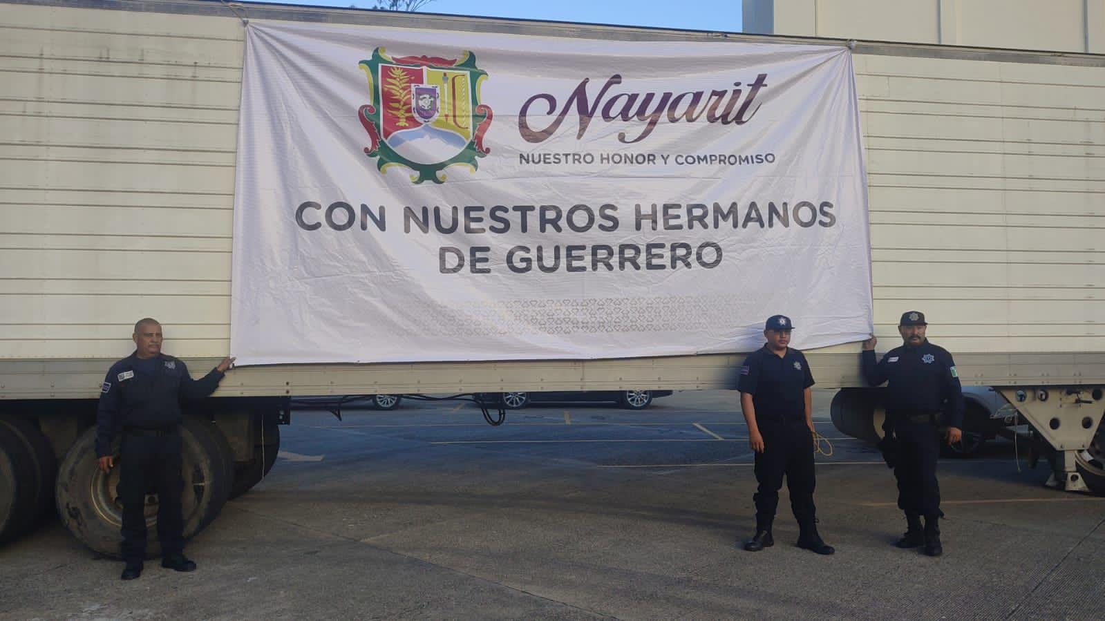 Envía Nayarit apoyo a damnificados de Guerrero