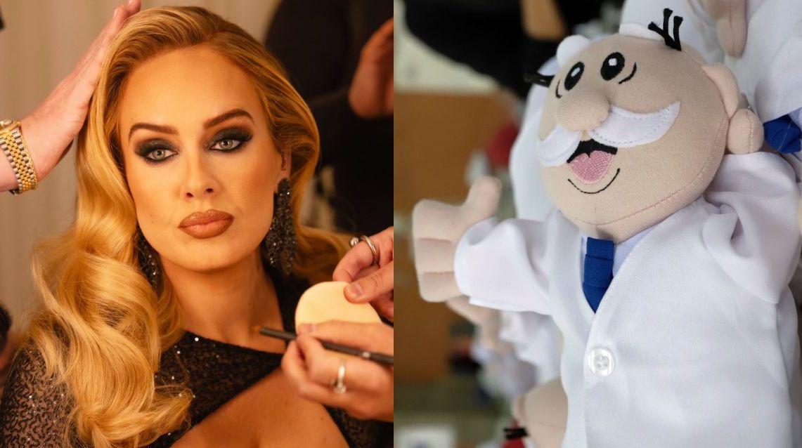 Adele presume su colección de muñecos Simi