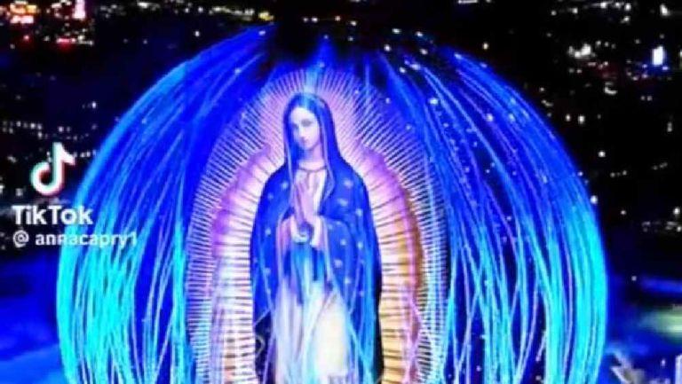 ¿Real o falsa la proyección de la Virgen de Guadalupe en la esfera de Las Vegas?