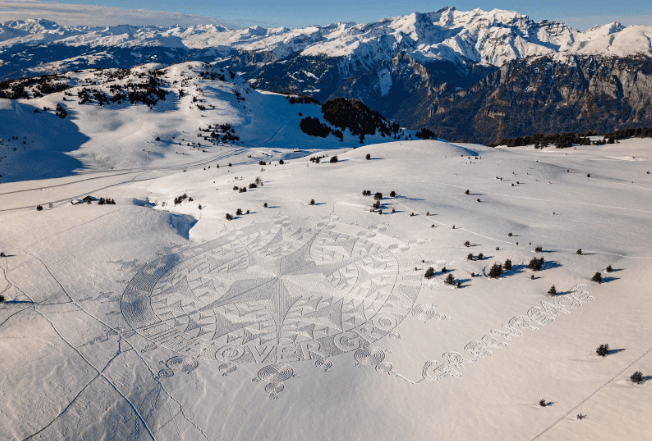 Greenpeace protesta en Davos, durante el Foro Económico Mundial