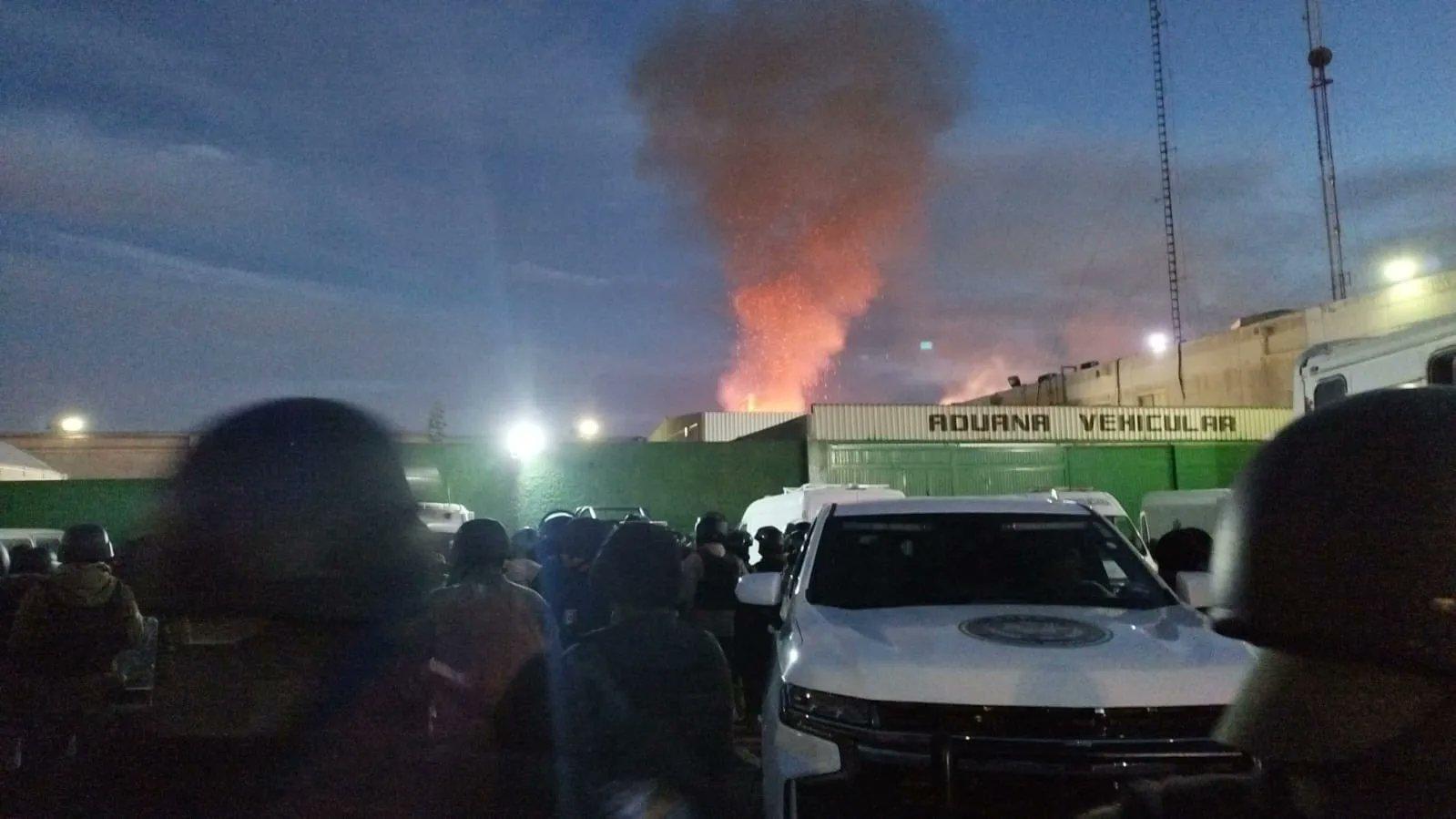 Incendio en penal “La Pila” de San Luis Potosí cobra la vida de dos policías 