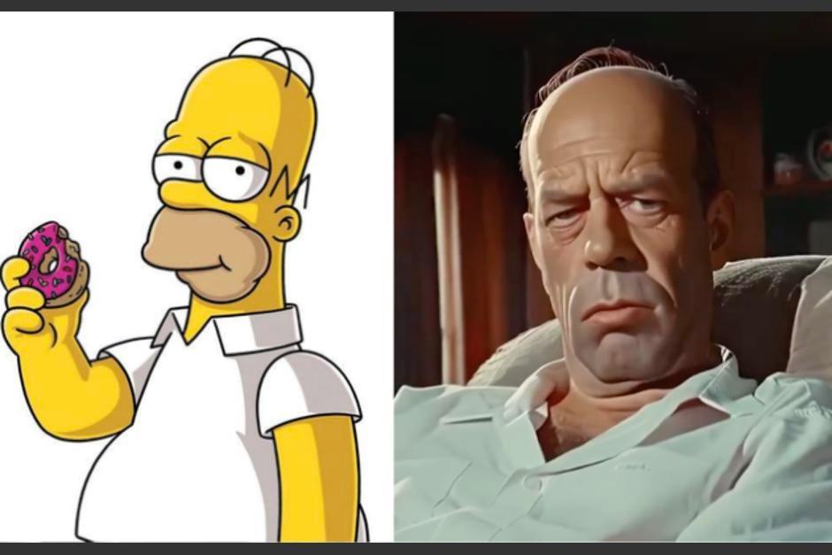 Así se ven &#8220;Los Simpson&#8221; según la inteligencia artificial