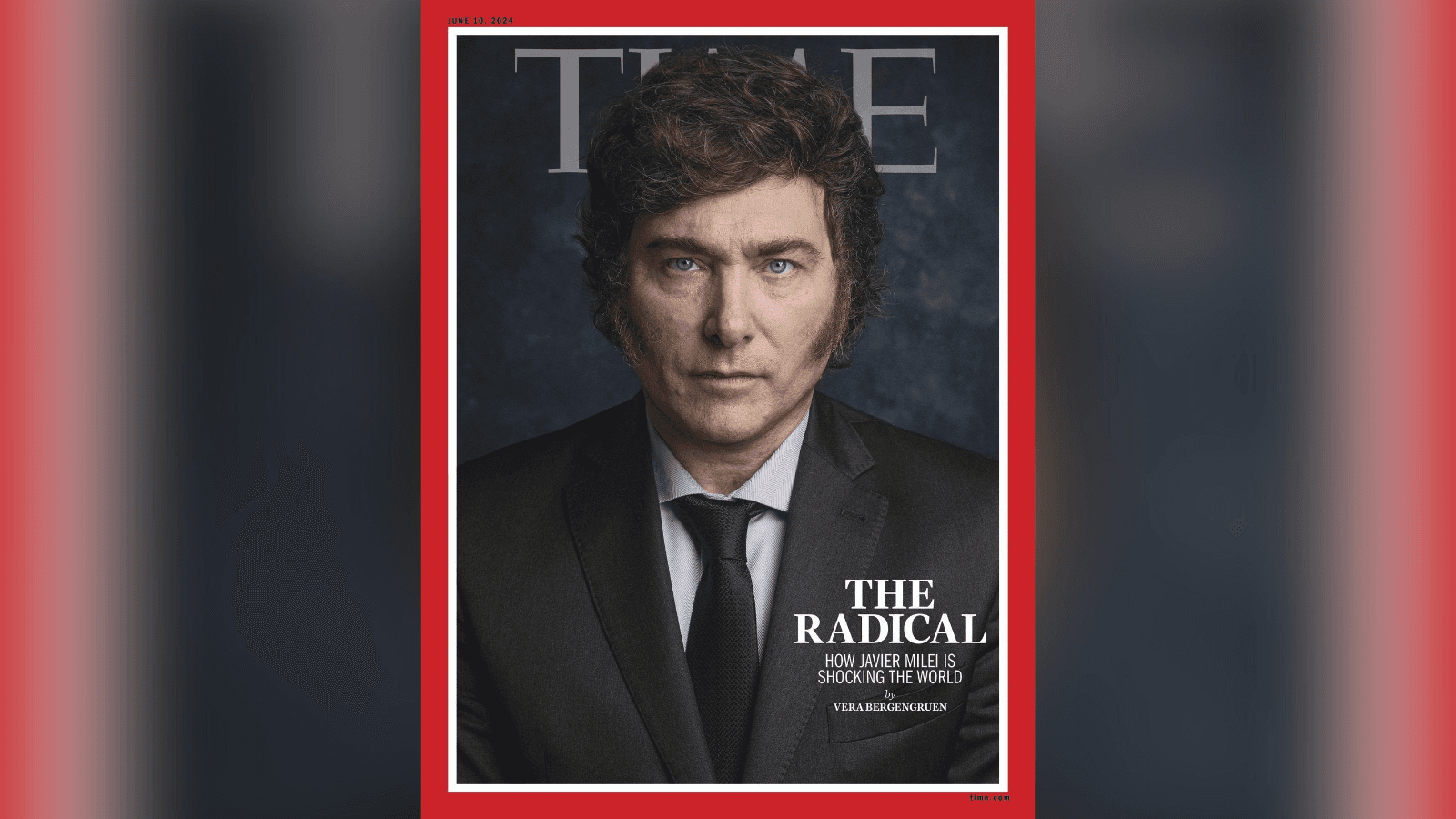 Javier Milei es la portada de la revista Time