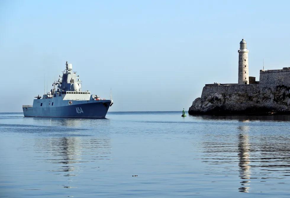 Una flotilla de buques de guerra rusos llegó a La Habana 