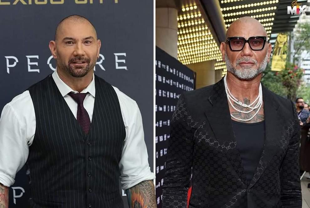 Dave Bautista sorprendió por su apariencia 