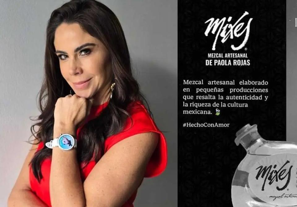 Tunden a Paola Rojas por su marca de mezcal