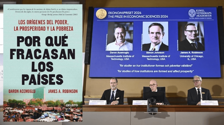 Nobel de economía pone como ejemplo a México en el libro &#8220;Por qué los países fracasan&#8221;