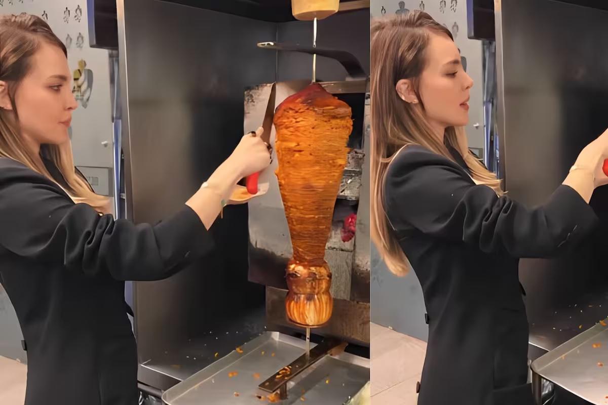 Belinda demuestra una vez más su amor por los tacos