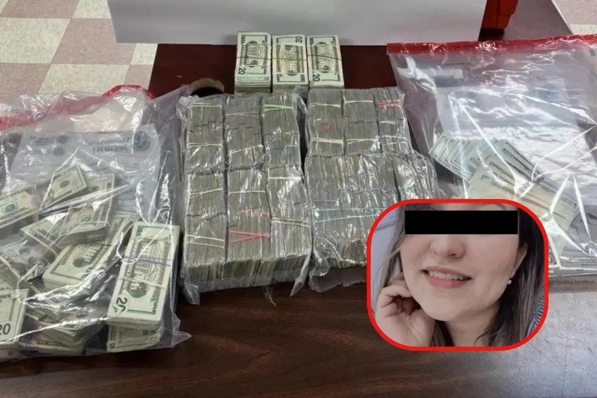 Funcionaria de la fiscalía de Tamaulipas, fue detenida por querer cruzar más de 3 millones de pesos