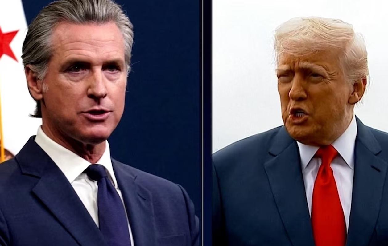 Trump dice que el gobernador de California debería estarle agradecido 