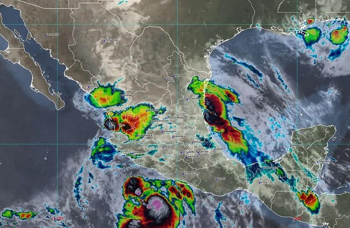 Tormenta Flossie provoca lluvias fuertes en México