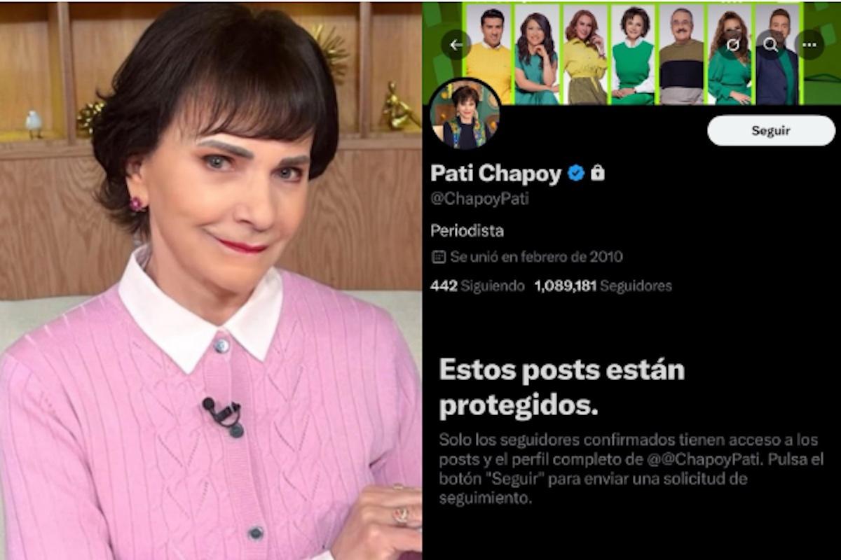 Pati Chapoy restringe su cuenta en X por culpa de Cazzu