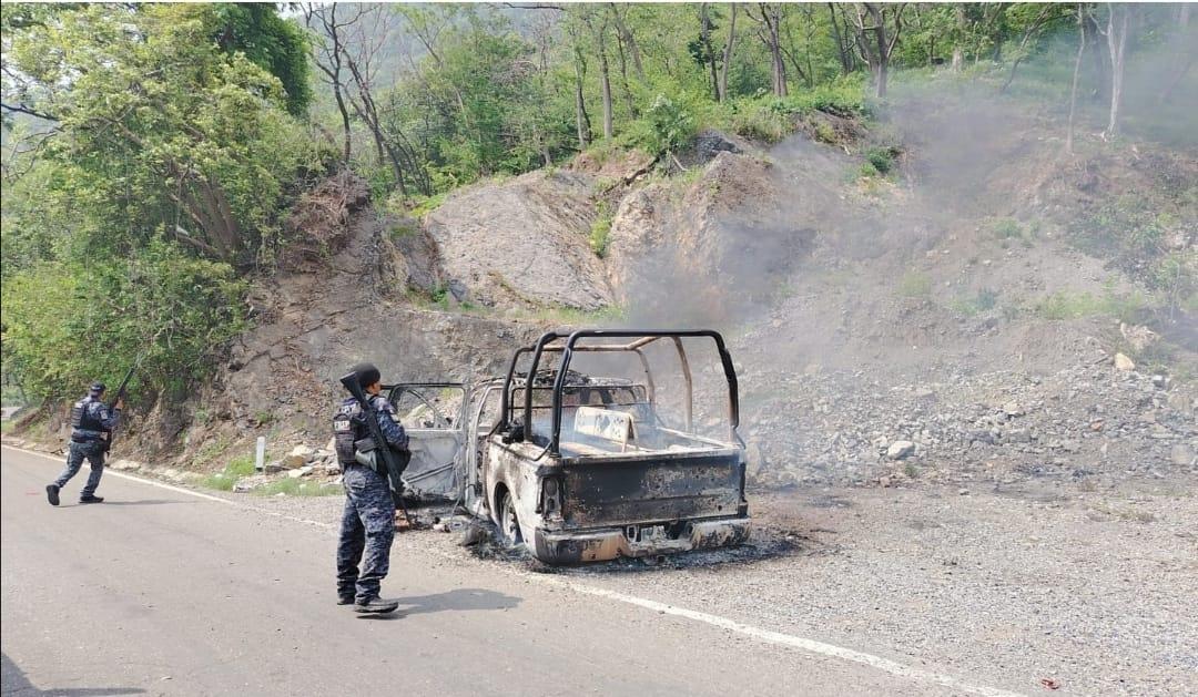 5 policías calcinados durante emboscada en Frontera Comalapa Chiapas