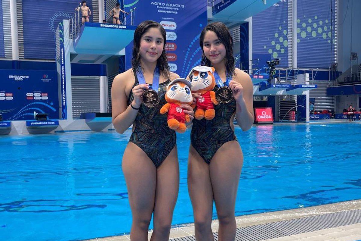 Mía y Lía Cueva hicieron historia en Singapur 