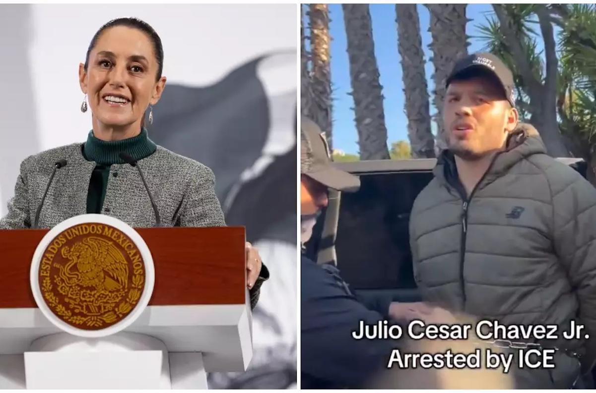 Claudia Sheinbaum aclara por qué México no arrestó a Chávez Jr. 