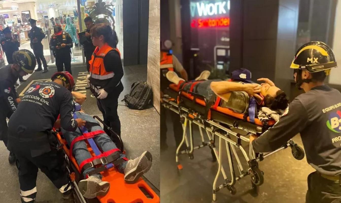 Difunden video del elevador de Plaza Mitikah durante su caída 