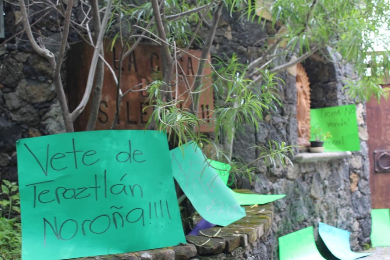 Vecinos de Noroña en Tepoztlán piden su salida de Morelos