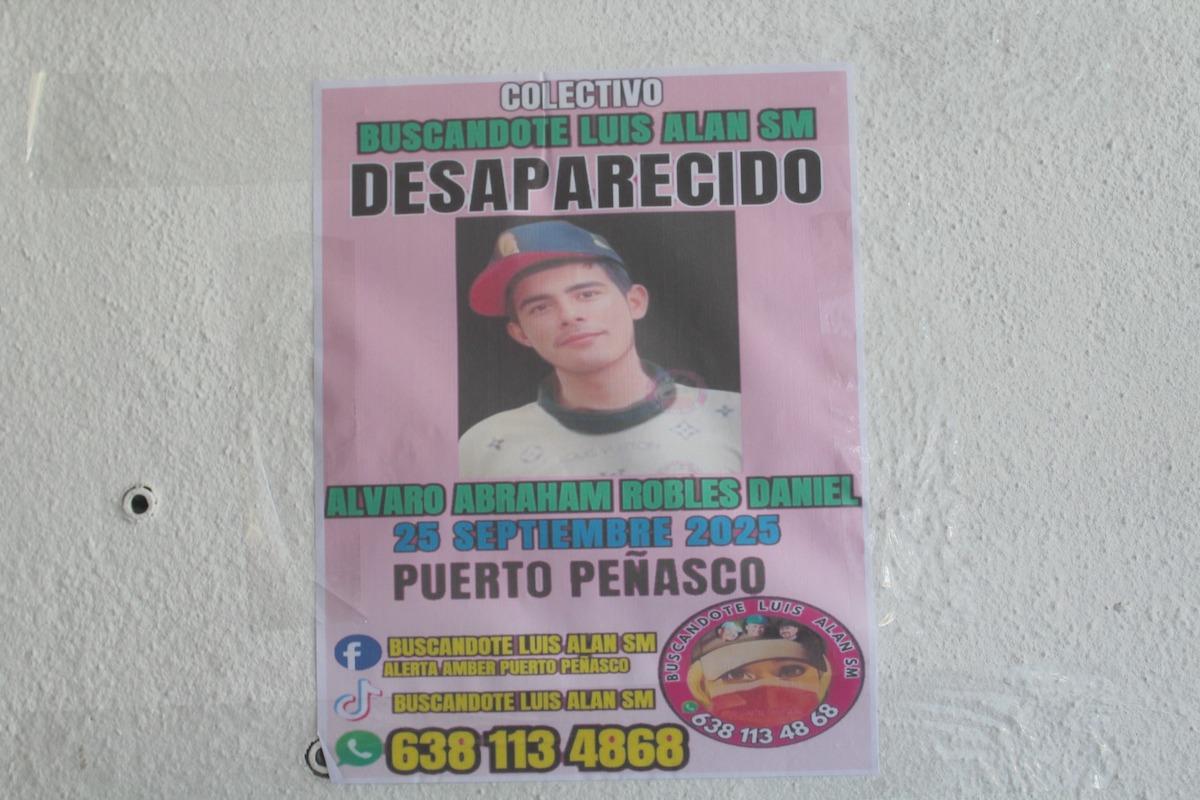 Familia busca a joven desaparecido en Peñasco; piden apoyo de autoridades