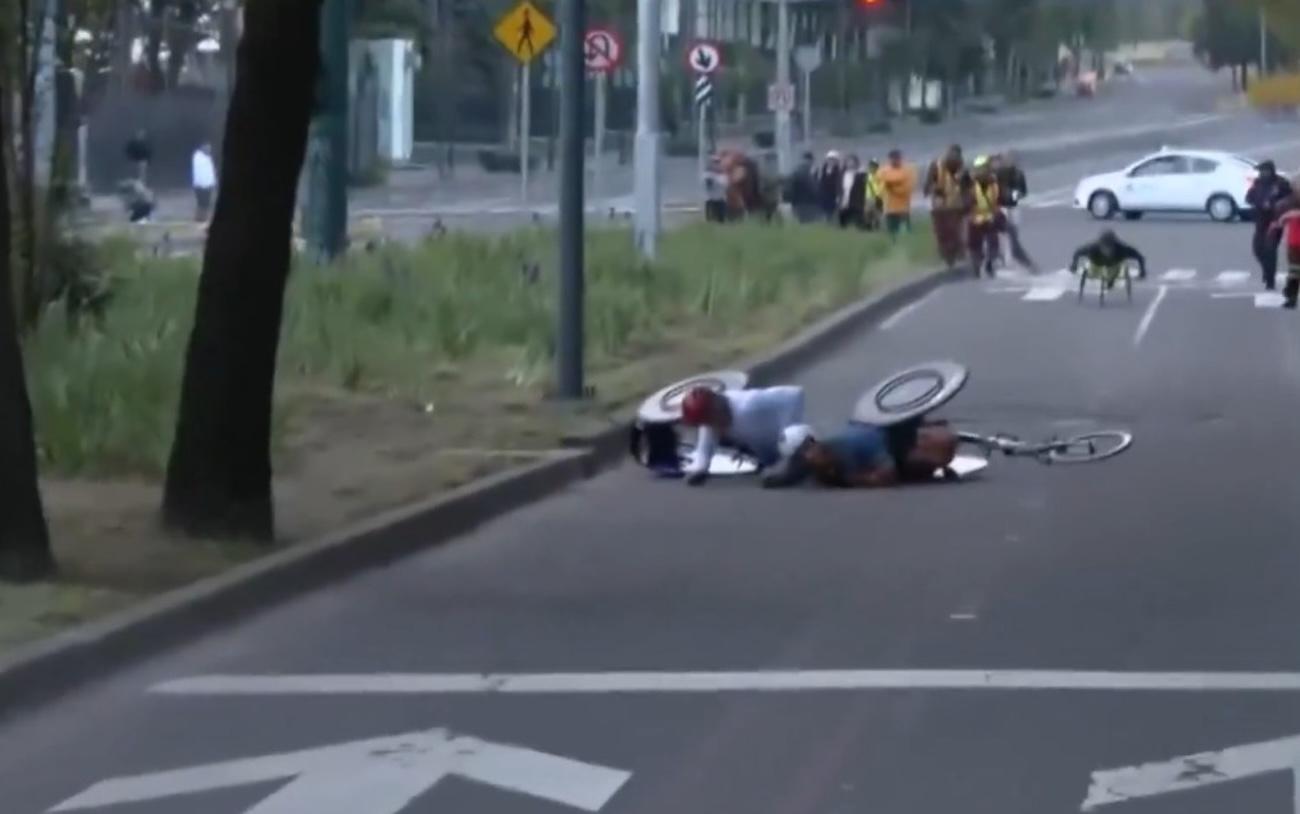 Niega Clara Brugada, bache en la ruta del Maratón de la CDMX