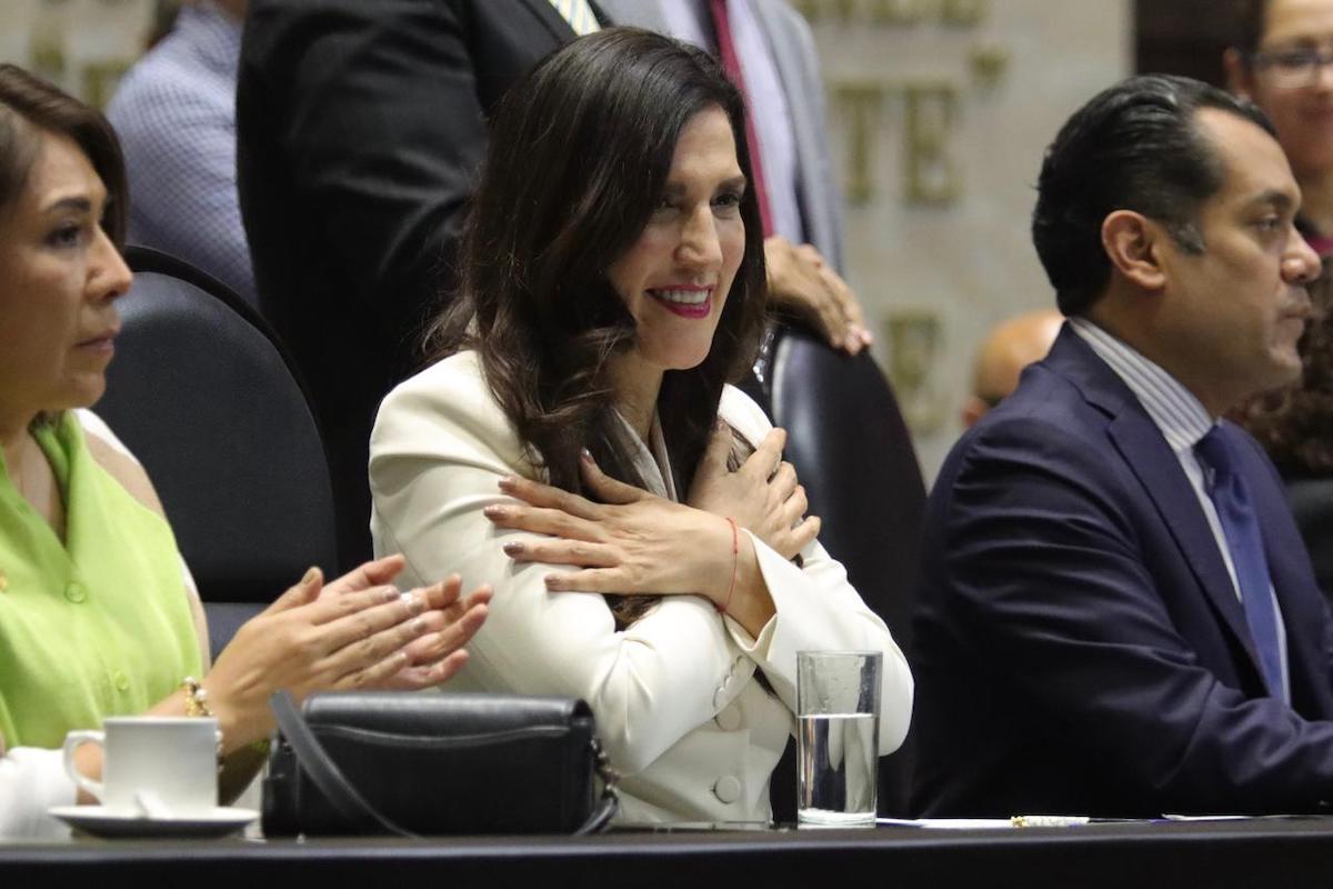 Kenia López López Rabadán es la presidenta de la Cámara de Diputados