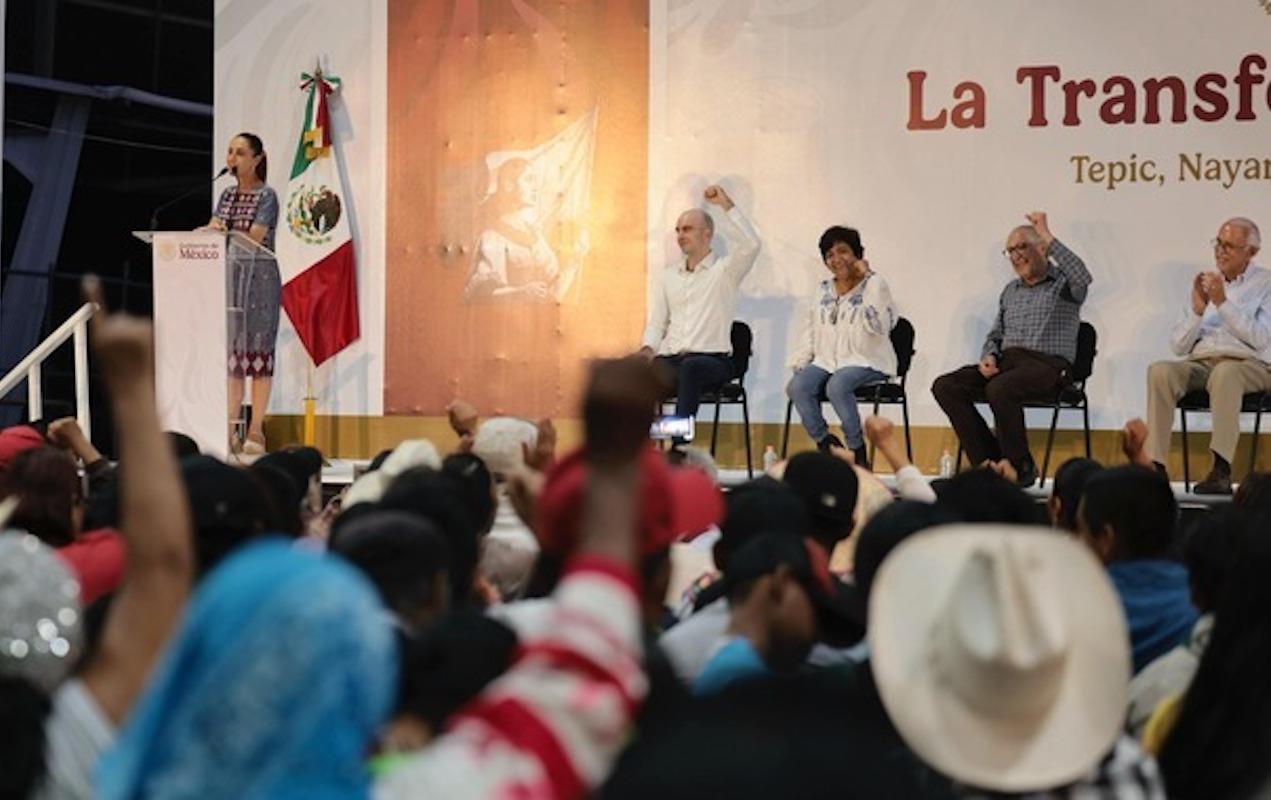 Nayaritas respaldan primer año de gobierno de Claudia Sheinbaum
