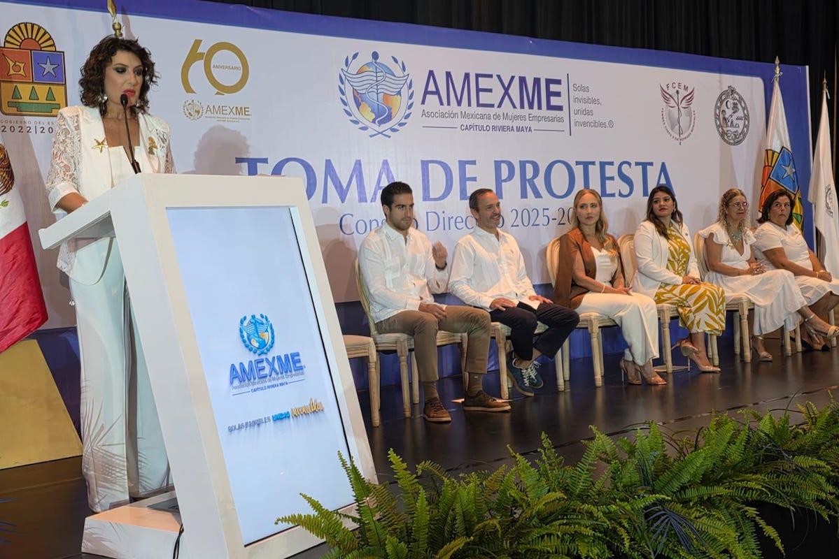 AMEXME Riviera Maya renueva liderazgo: Valeria Rindertsma toma protesta