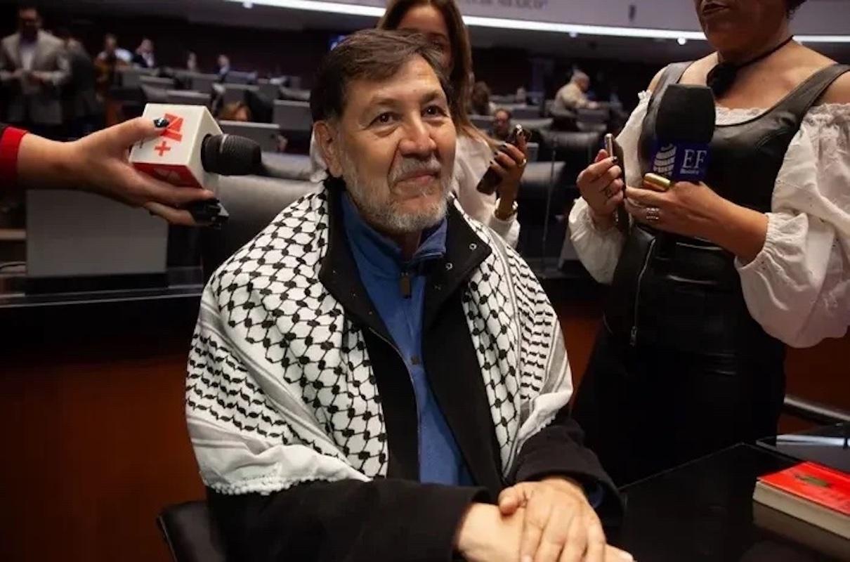 Gerardo Fernández Noroña pide licencia en el Senado para viajar a Palestina