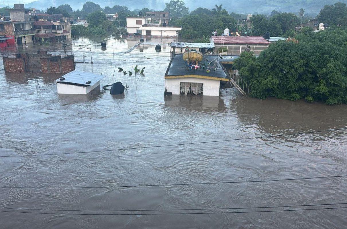 Lluvias intensas azotan al norte de Veracruz: 48 municipios afectados
