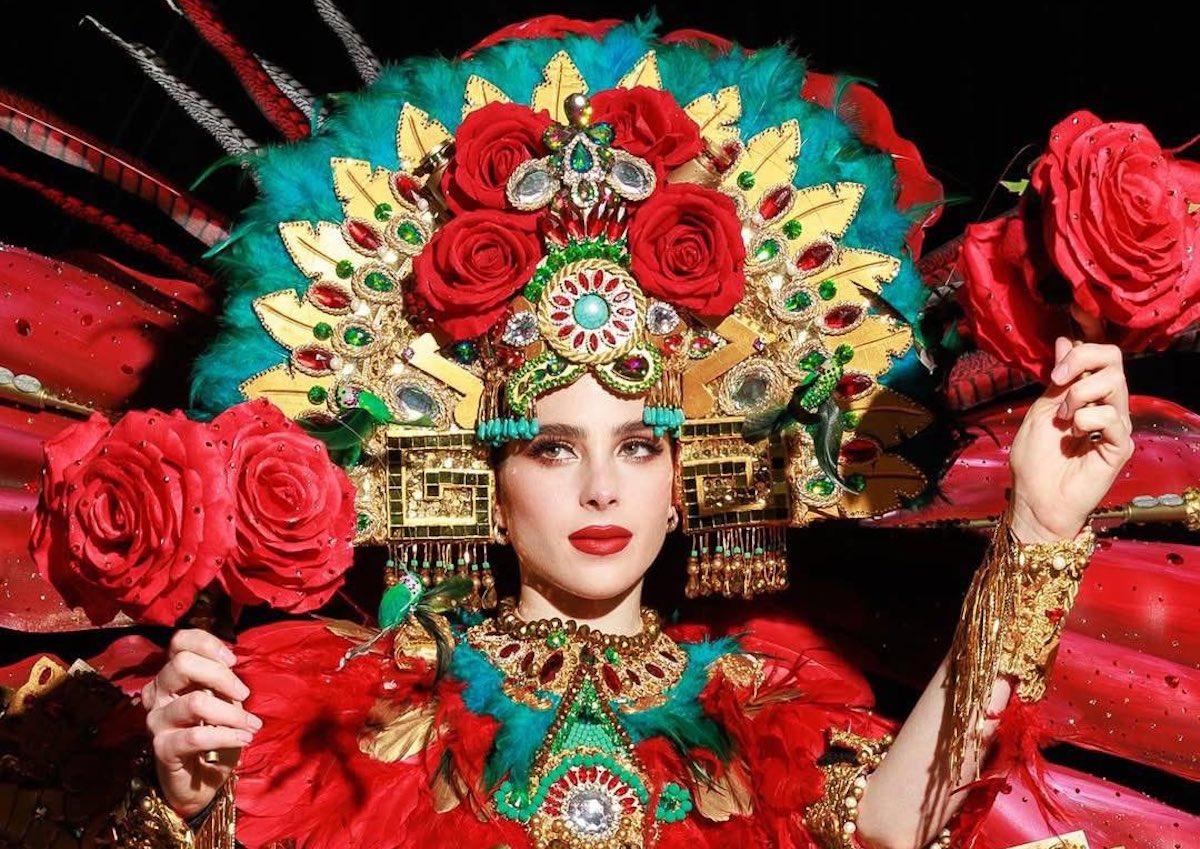 Un homenaje a Xochiquétzal: así es el traje típico de Fátima Bosch