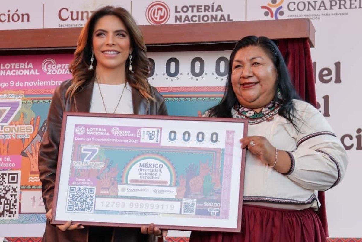 CONAPRED y Lotería Nacional lanzaron billete por la igualdad y la no Discriminación 