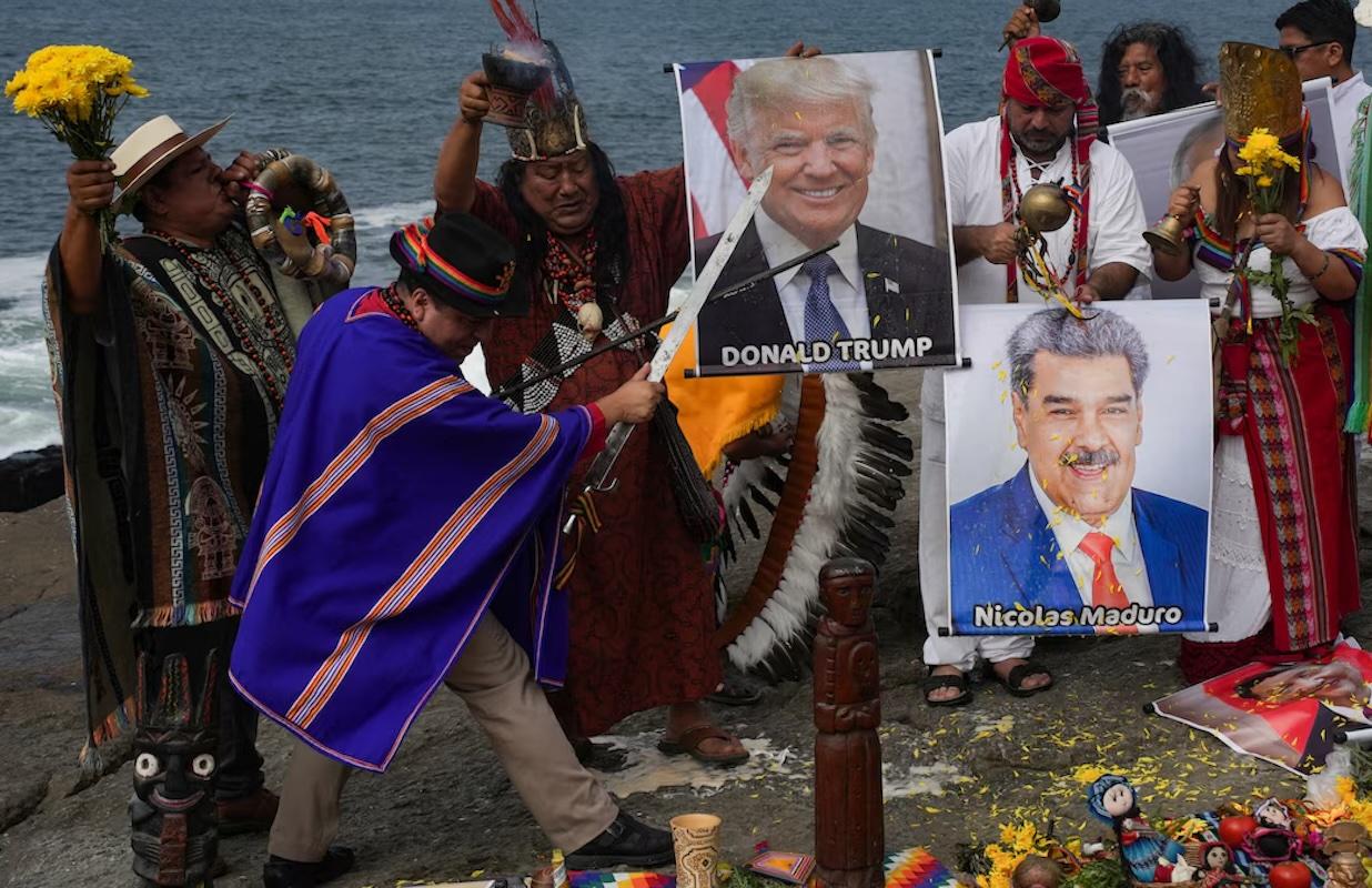 Chamanes peruanos, advierten que la salud de Trump estará  comprometida en 2026